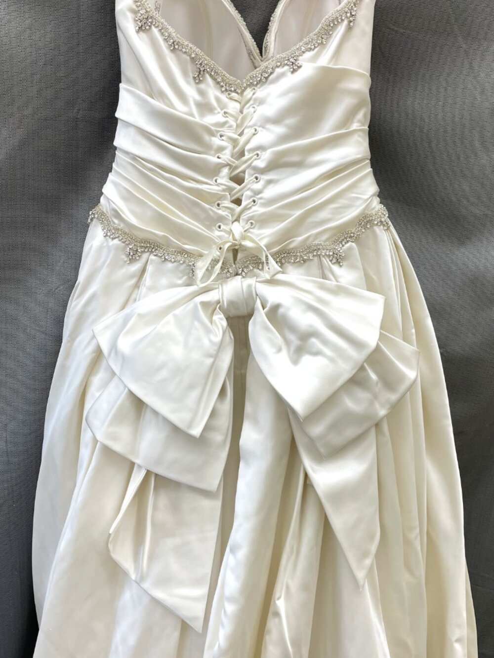 Satin Ballgown Pnina Tornai Princess Corset Wedding Gown - Picture 6 of 13